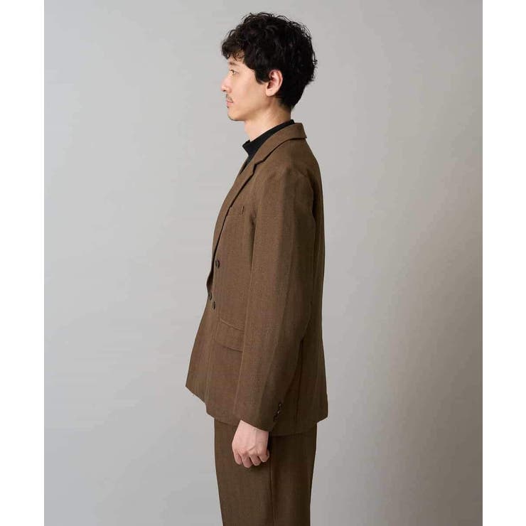 【イージーケア 毛玉になりにくい】LANATECヘリンボーンダブルブレストジャケ… | a.v.v【MEN】 | 詳細画像19 