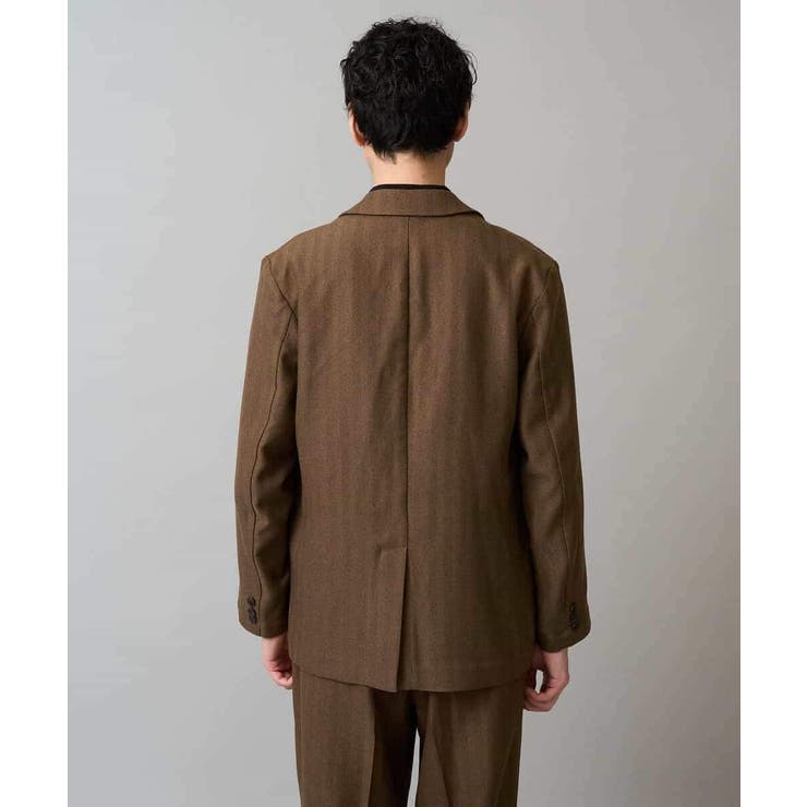 【イージーケア 毛玉になりにくい】LANATECヘリンボーンダブルブレストジャケ… | a.v.v【MEN】 | 詳細画像20 