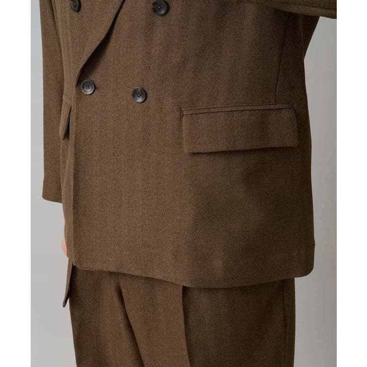 【イージーケア 毛玉になりにくい】LANATECヘリンボーンダブルブレストジャケ… | a.v.v【MEN】 | 詳細画像24 