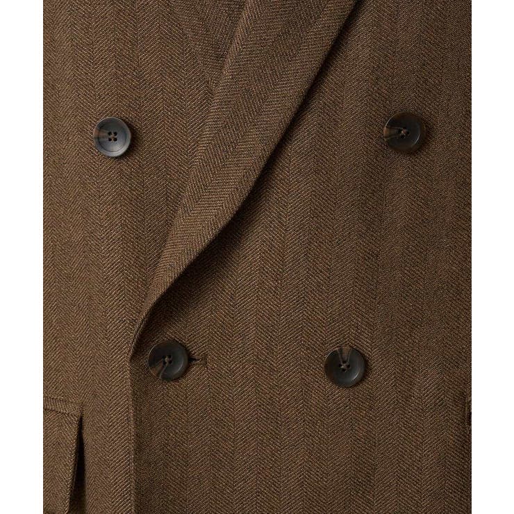【イージーケア 毛玉になりにくい】LANATECヘリンボーンダブルブレストジャケ… | a.v.v【MEN】 | 詳細画像26 
