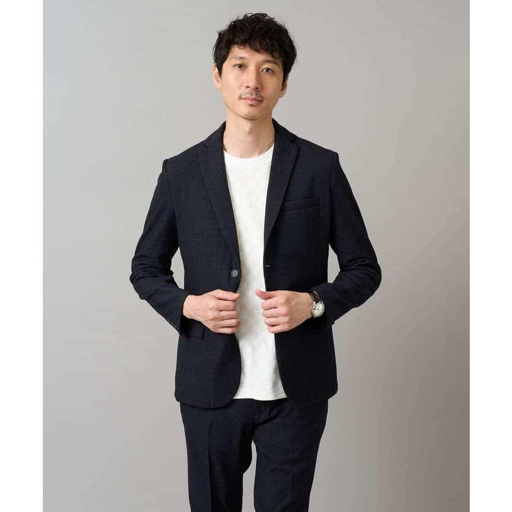 デニムライクストレッチ裏起毛テーラードジャケット | a.v.v【MEN】 | 詳細画像13 