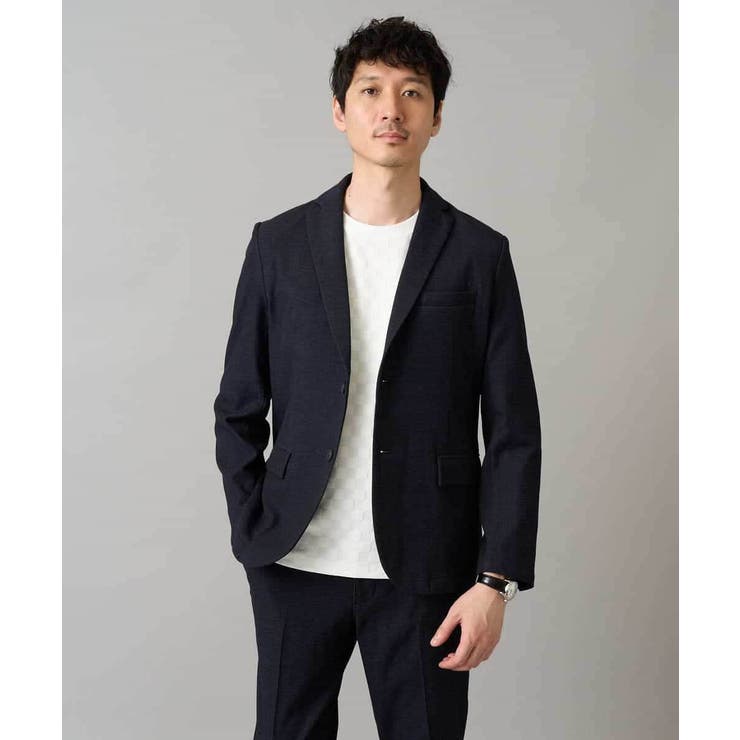 デニムライクストレッチ裏起毛テーラードジャケット | a.v.v【MEN】 | 詳細画像14 