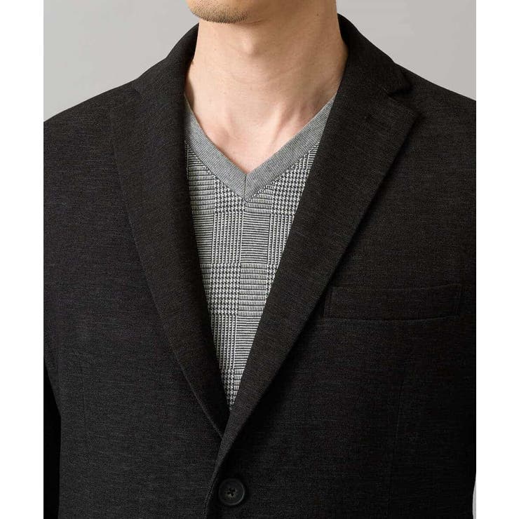 デニムライクストレッチ裏起毛テーラードジャケット | a.v.v【MEN】 | 詳細画像20 