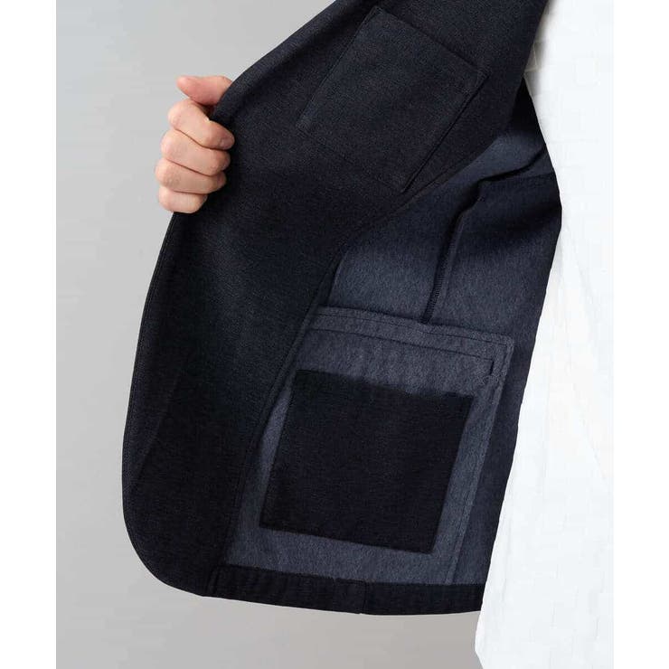 デニムライクストレッチ裏起毛テーラードジャケット | a.v.v【MEN】 | 詳細画像24 