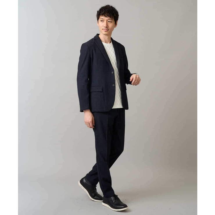 デニムライクストレッチ裏起毛テーラードジャケット | a.v.v【MEN】 | 詳細画像5 