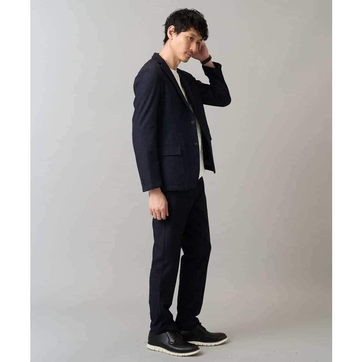 デニムライクストレッチ裏起毛テーラードジャケット | a.v.v【MEN】 | 詳細画像6 