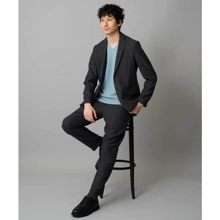 LANATECヘリンボーンテーラードジャケット | a.v.v【MEN】 | 詳細画像12 