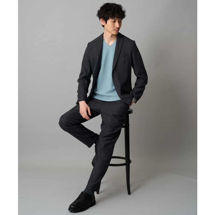 LANATECヘリンボーンテーラードジャケット | a.v.v【MEN】 | 詳細画像13 