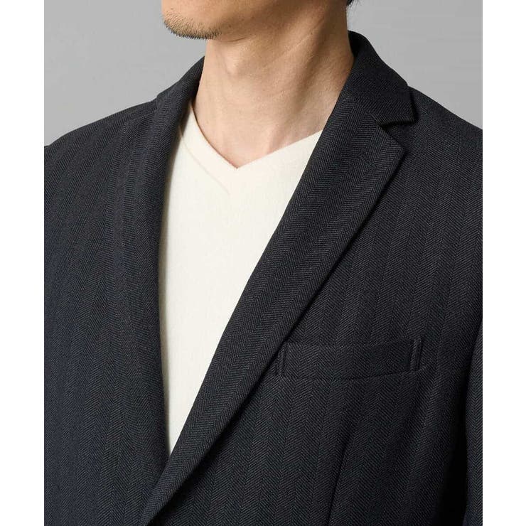 LANATECヘリンボーンテーラードジャケット | a.v.v【MEN】 | 詳細画像23 