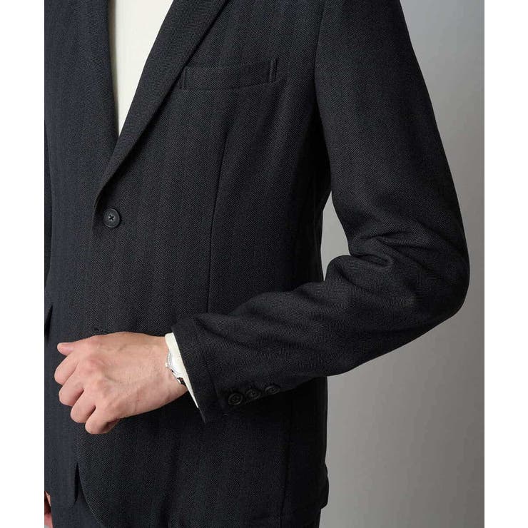 LANATECヘリンボーンテーラードジャケット | a.v.v【MEN】 | 詳細画像24 