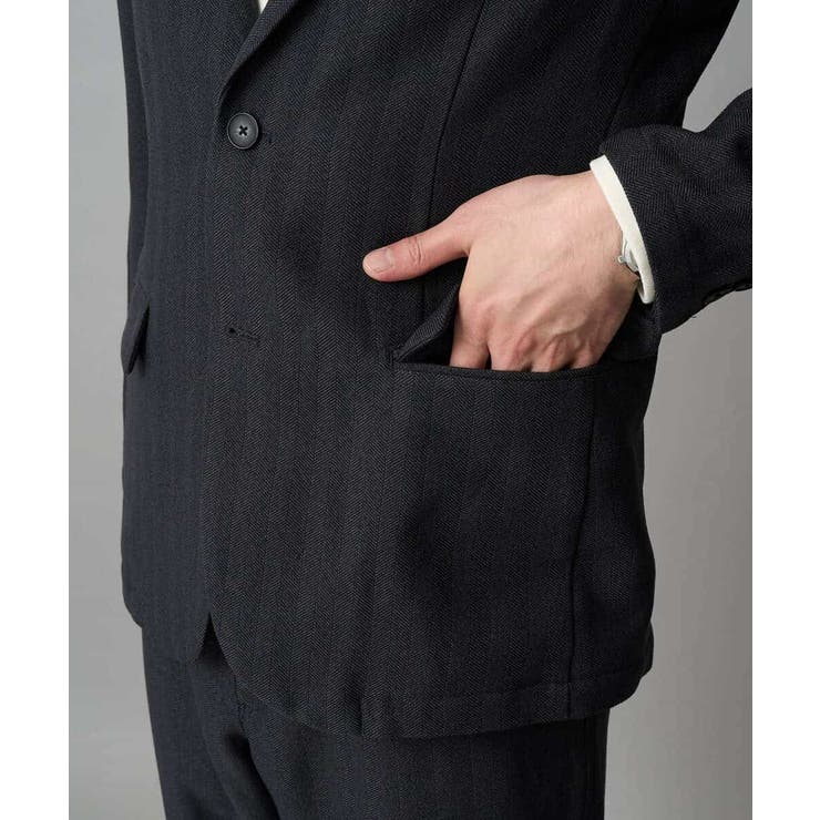 LANATECヘリンボーンテーラードジャケット | a.v.v【MEN】 | 詳細画像25 