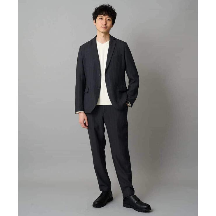 LANATECヘリンボーンテーラードジャケット | a.v.v【MEN】 | 詳細画像8 