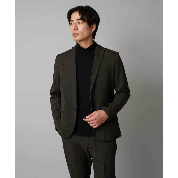 ブラウン | メランジシャンブレースマートジャケット | a.v.v【MEN】