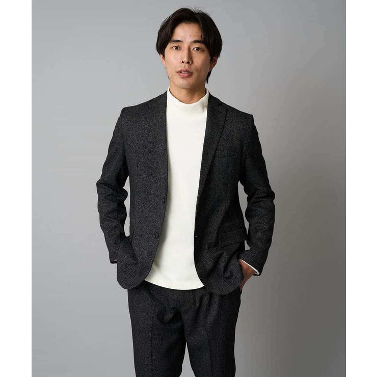 ダークグレー | メランジシャンブレースマートジャケット | a.v.v【MEN】