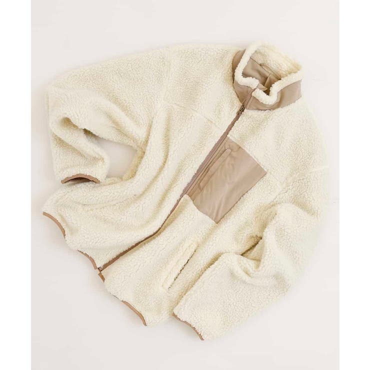 アイボリー | 【洗濯機で洗える】ボアフリースブルゾン[WEB限定サイズ] | a.v.v【MEN】