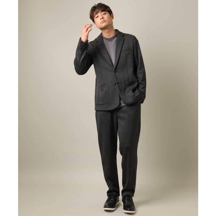 【洗濯機で洗える】ヘリンボーン柄テーラードジャケット(セットアップ可） | a.v.v【MEN】 | 詳細画像14 