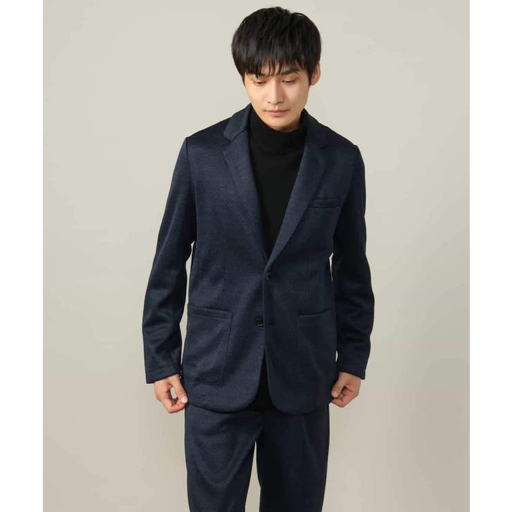 【洗濯機で洗える】ヘリンボーン柄テーラードジャケット(セットアップ可） | a.v.v【MEN】 | 詳細画像23 