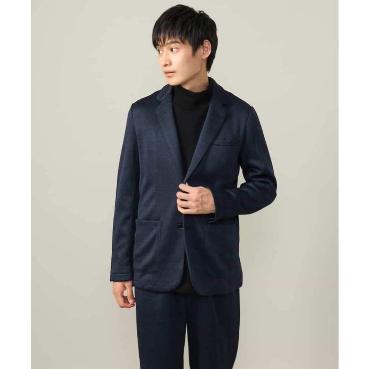 【洗濯機で洗える】ヘリンボーン柄テーラードジャケット(セットアップ可） | a.v.v【MEN】 | 詳細画像24 