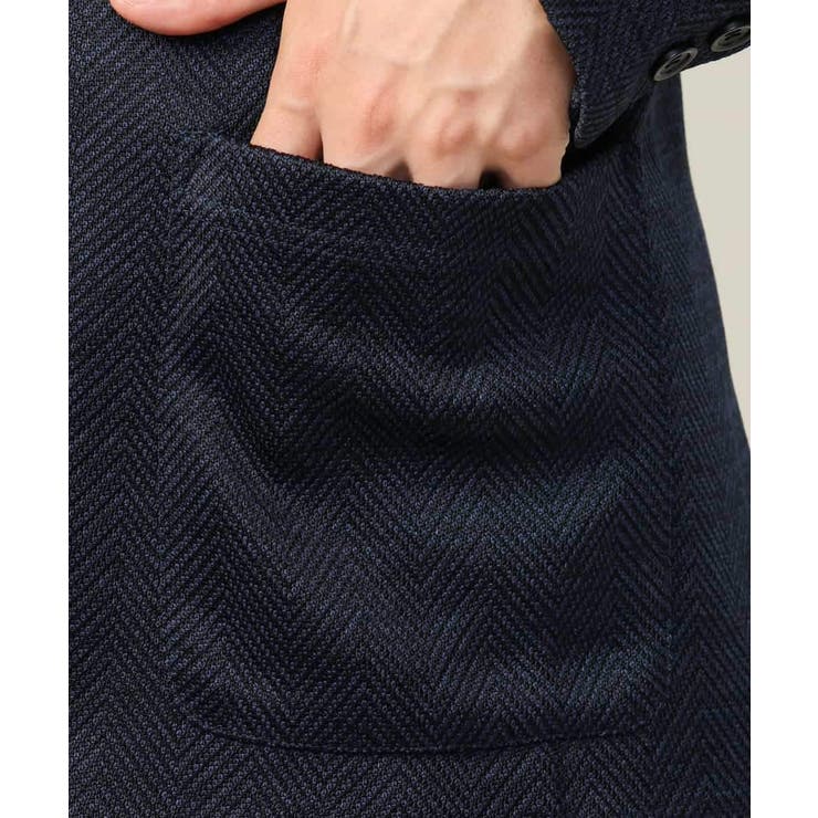 【洗濯機で洗える】ヘリンボーン柄テーラードジャケット(セットアップ可） | a.v.v【MEN】 | 詳細画像29 