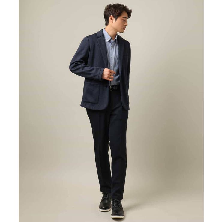 【洗濯機で洗える】ヘリンボーン柄テーラードジャケット(セットアップ可） | a.v.v【MEN】 | 詳細画像3 