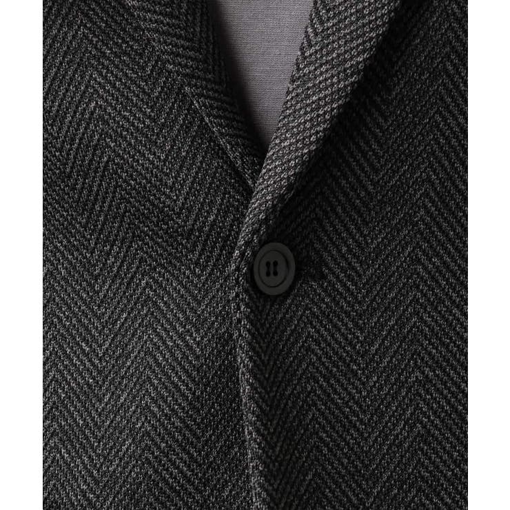 【洗濯機で洗える】ヘリンボーン柄テーラードジャケット(セットアップ可） | a.v.v【MEN】 | 詳細画像34 