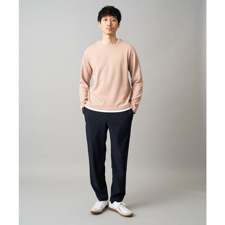 【イージーケア/洗濯機で洗える】畔裏起毛フェイクレイヤードカットソー | a.v.v【MEN】 | 詳細画像2 