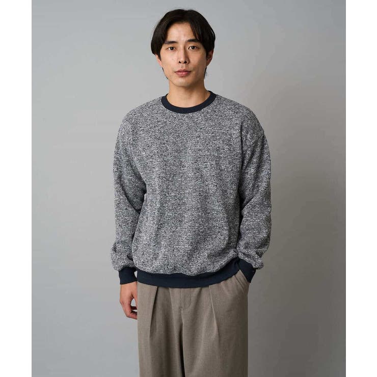 【洗濯機で洗える】ツイードライクフリースプルオーバー | a.v.v【MEN】 | 詳細画像12 