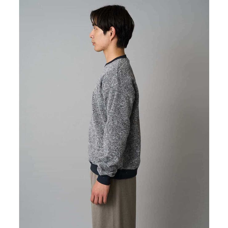 【洗濯機で洗える】ツイードライクフリースプルオーバー | a.v.v【MEN】 | 詳細画像13 