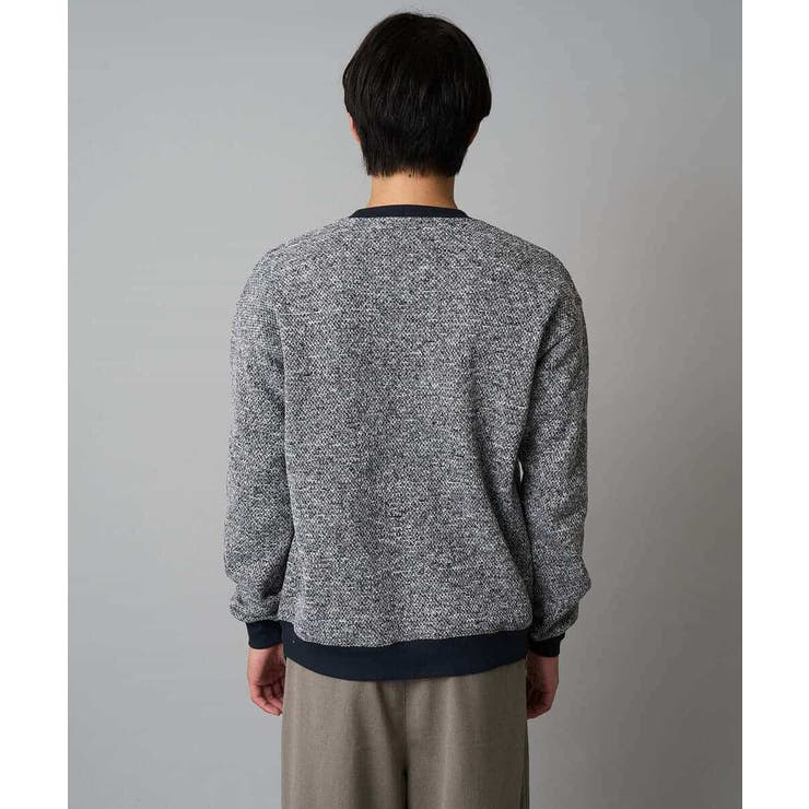 【洗濯機で洗える】ツイードライクフリースプルオーバー | a.v.v【MEN】 | 詳細画像14 