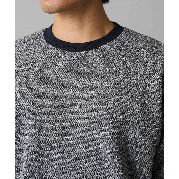 【洗濯機で洗える】ツイードライクフリースプルオーバー | a.v.v【MEN】 | 詳細画像15 