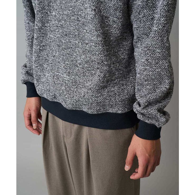 【洗濯機で洗える】ツイードライクフリースプルオーバー | a.v.v【MEN】 | 詳細画像17 