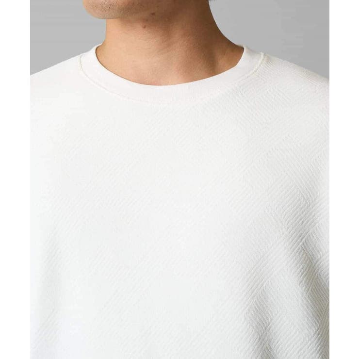 【洗濯機で洗える】モール幾何ジャカードクルーネックプルオーバー | a.v.v【MEN】 | 詳細画像19 