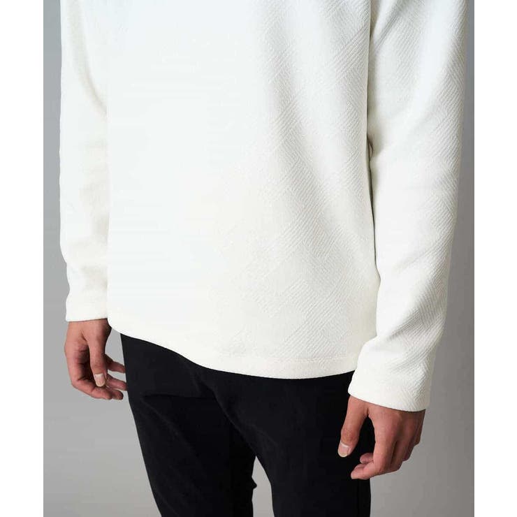 【洗濯機で洗える】モール幾何ジャカードクルーネックプルオーバー | a.v.v【MEN】 | 詳細画像21 