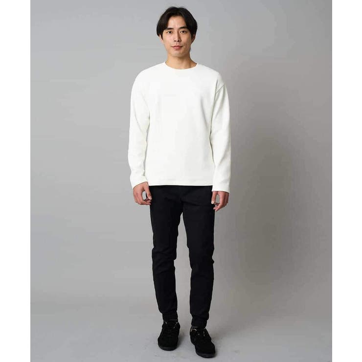 【洗濯機で洗える】モール幾何ジャカードクルーネックプルオーバー | a.v.v【MEN】 | 詳細画像5 