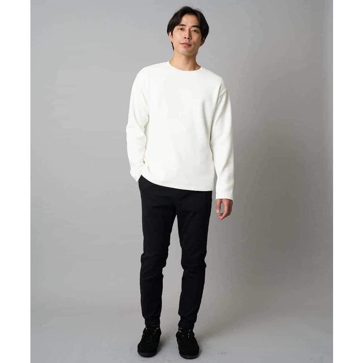 【洗濯機で洗える】モール幾何ジャカードクルーネックプルオーバー | a.v.v【MEN】 | 詳細画像6 