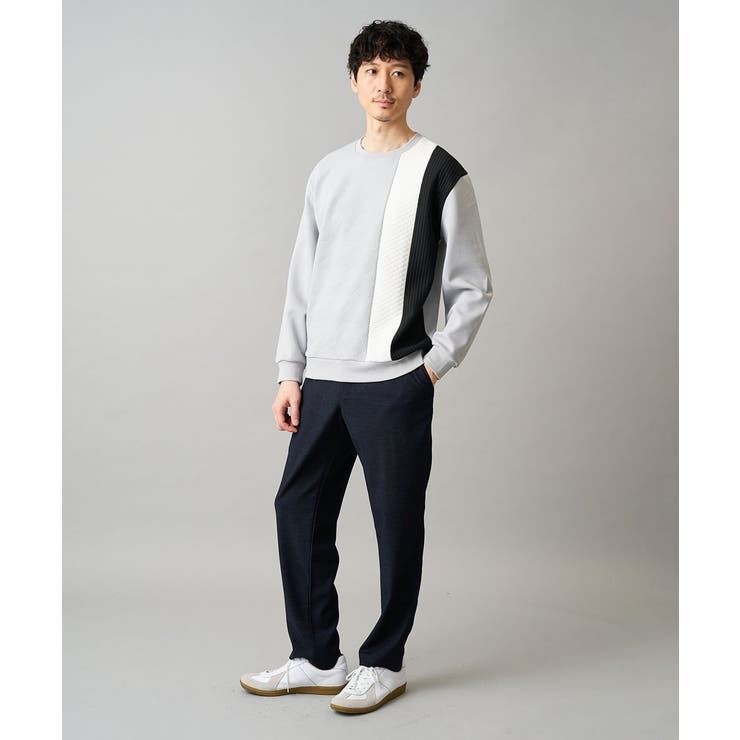 【イージーケア/洗濯機で洗える】フクレジャカード縦切替プルオーバー | a.v.v【MEN】 | 詳細画像12 