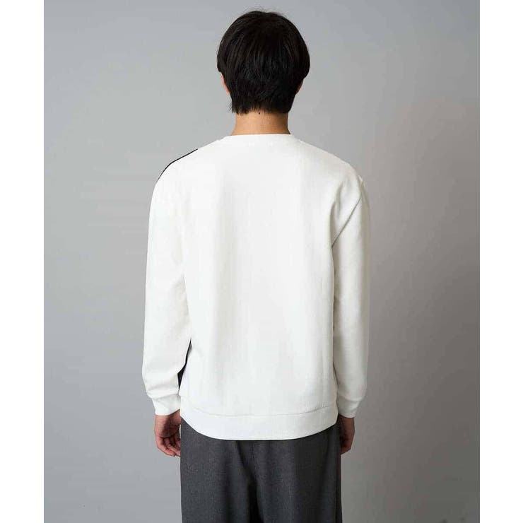 【イージーケア/洗濯機で洗える】フクレジャカード縦切替プルオーバー | a.v.v【MEN】 | 詳細画像7 