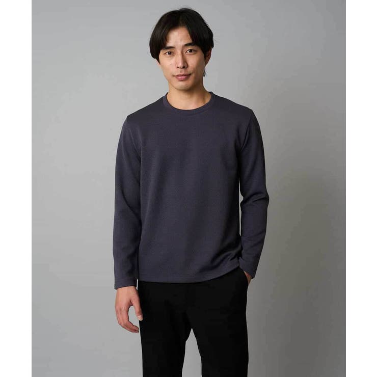 バスケットジャカードクルーネックスマートTシャツ | a.v.v【MEN】 | 詳細画像12 