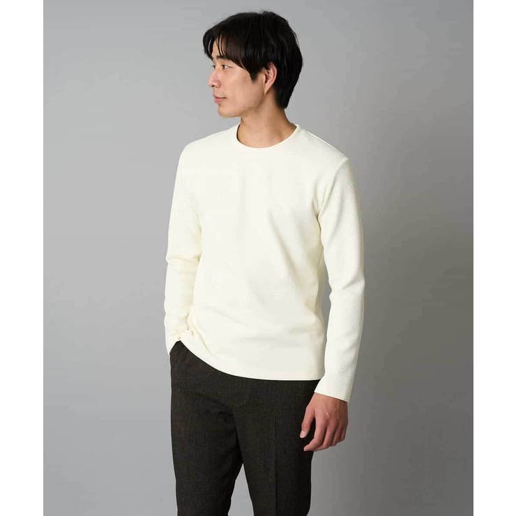 バスケットジャカードクルーネックスマートTシャツ | a.v.v【MEN】 | 詳細画像13 