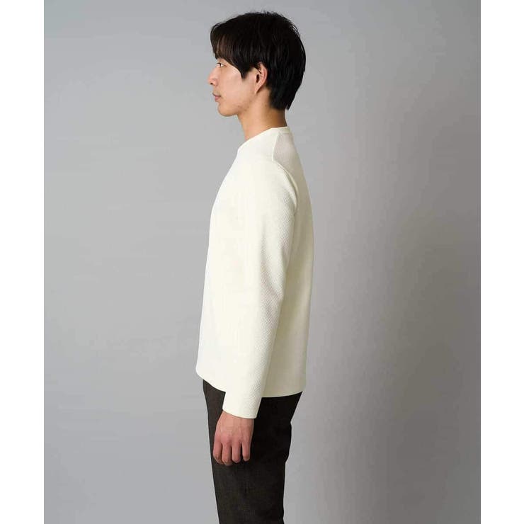 バスケットジャカードクルーネックスマートTシャツ | a.v.v【MEN】 | 詳細画像14 