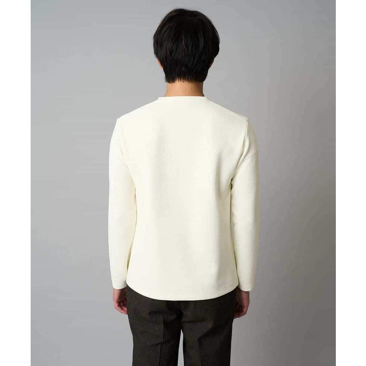 バスケットジャカードクルーネックスマートTシャツ | a.v.v【MEN】 | 詳細画像15 