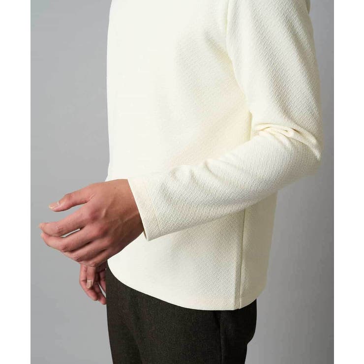 バスケットジャカードクルーネックスマートTシャツ | a.v.v【MEN】 | 詳細画像17 