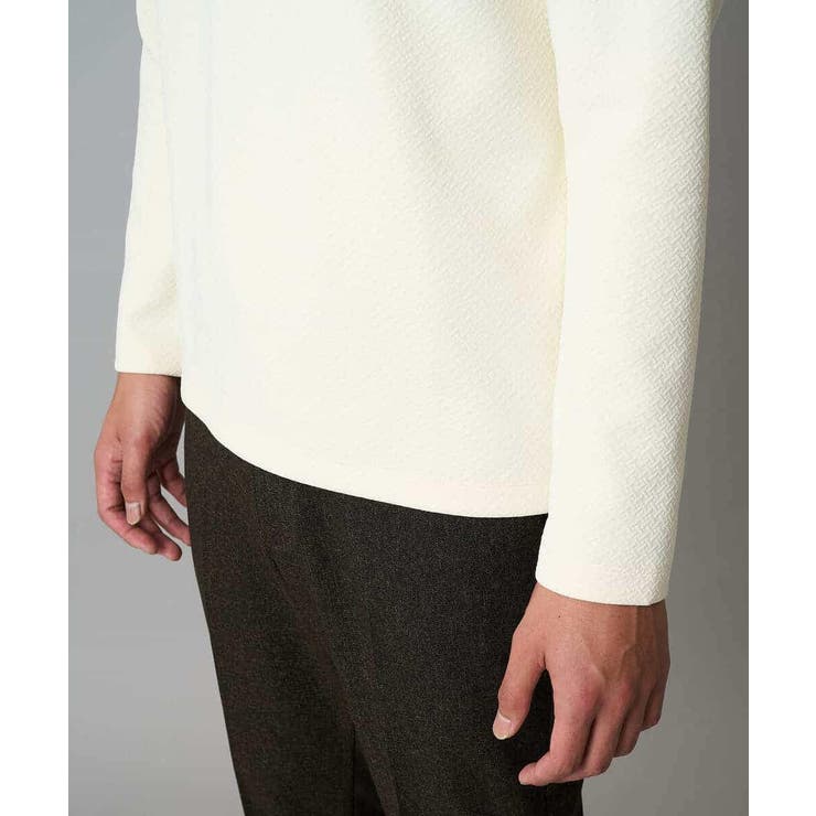 バスケットジャカードクルーネックスマートTシャツ | a.v.v【MEN】 | 詳細画像18 