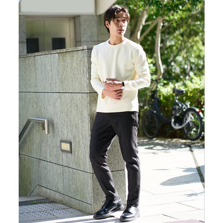 バスケットジャカードクルーネックスマートTシャツ | a.v.v【MEN】 | 詳細画像22 