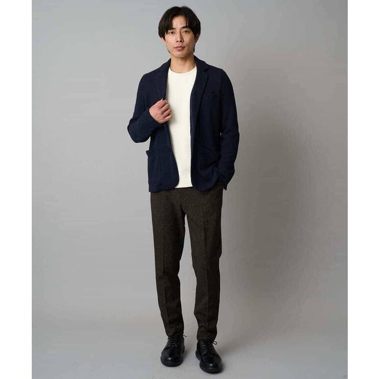 バスケットジャカードクルーネックスマートTシャツ | a.v.v【MEN】 | 詳細画像5 