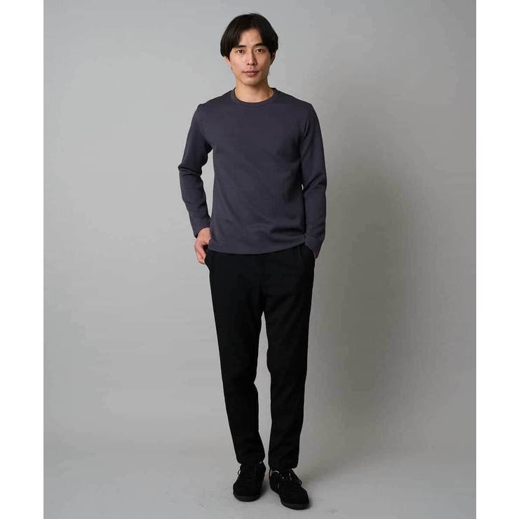 バスケットジャカードクルーネックスマートTシャツ | a.v.v【MEN】 | 詳細画像6 