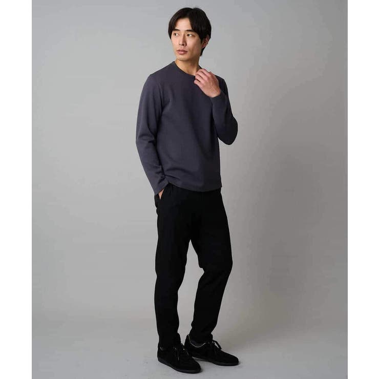 バスケットジャカードクルーネックスマートTシャツ | a.v.v【MEN】 | 詳細画像8 