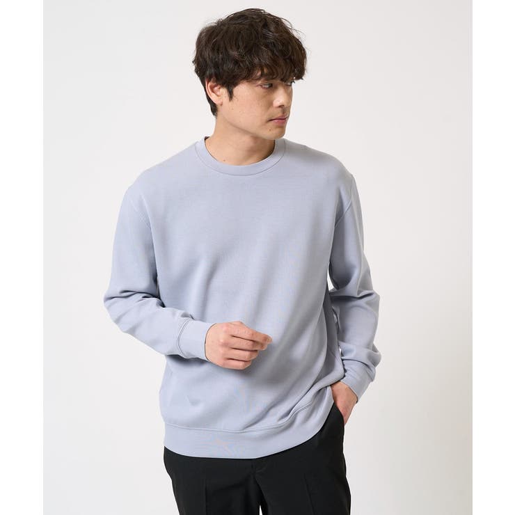 【毛玉になりにくい】なめらかダンボール クルーネックスウェット | a.v.v【MEN】 | 詳細画像1 