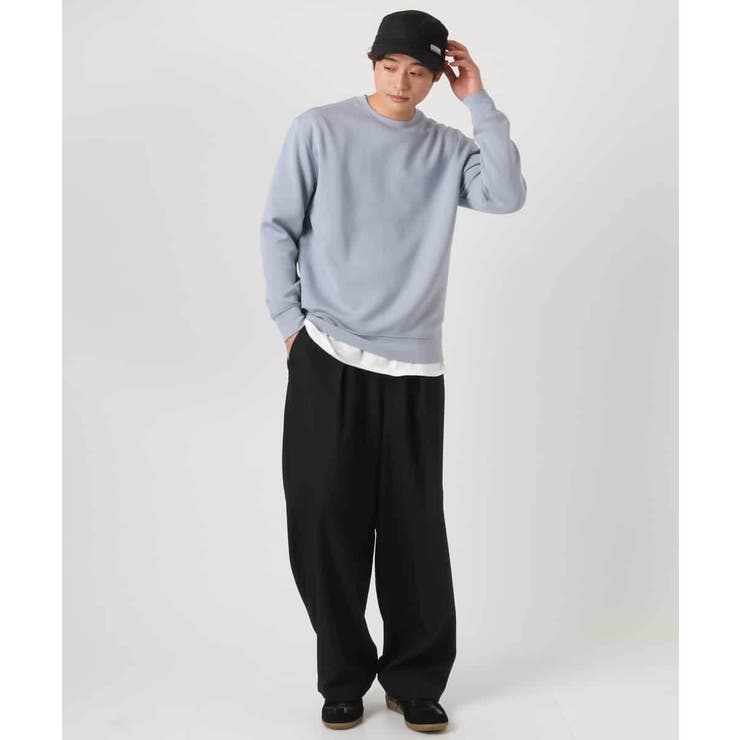 【毛玉になりにくい】なめらかダンボール クルーネックスウェット | a.v.v【MEN】 | 詳細画像24 