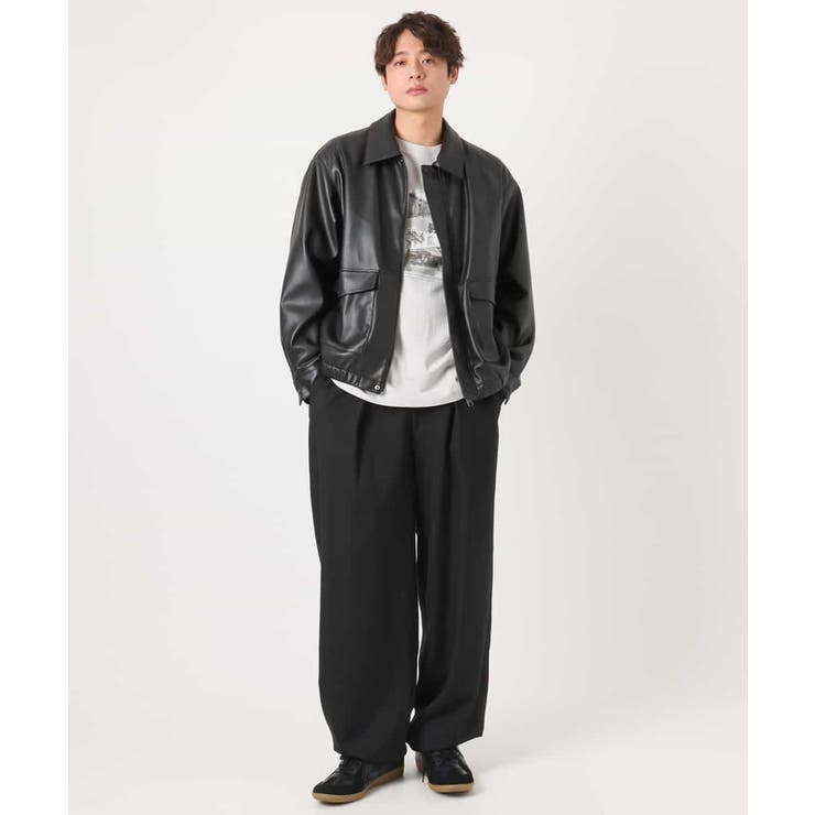 【コットン100％】PARISフォトプリントワイドシルエットロングTシャツ | a.v.v【MEN】 | 詳細画像4 